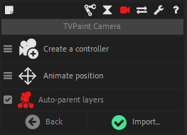 import tvpaint cam option